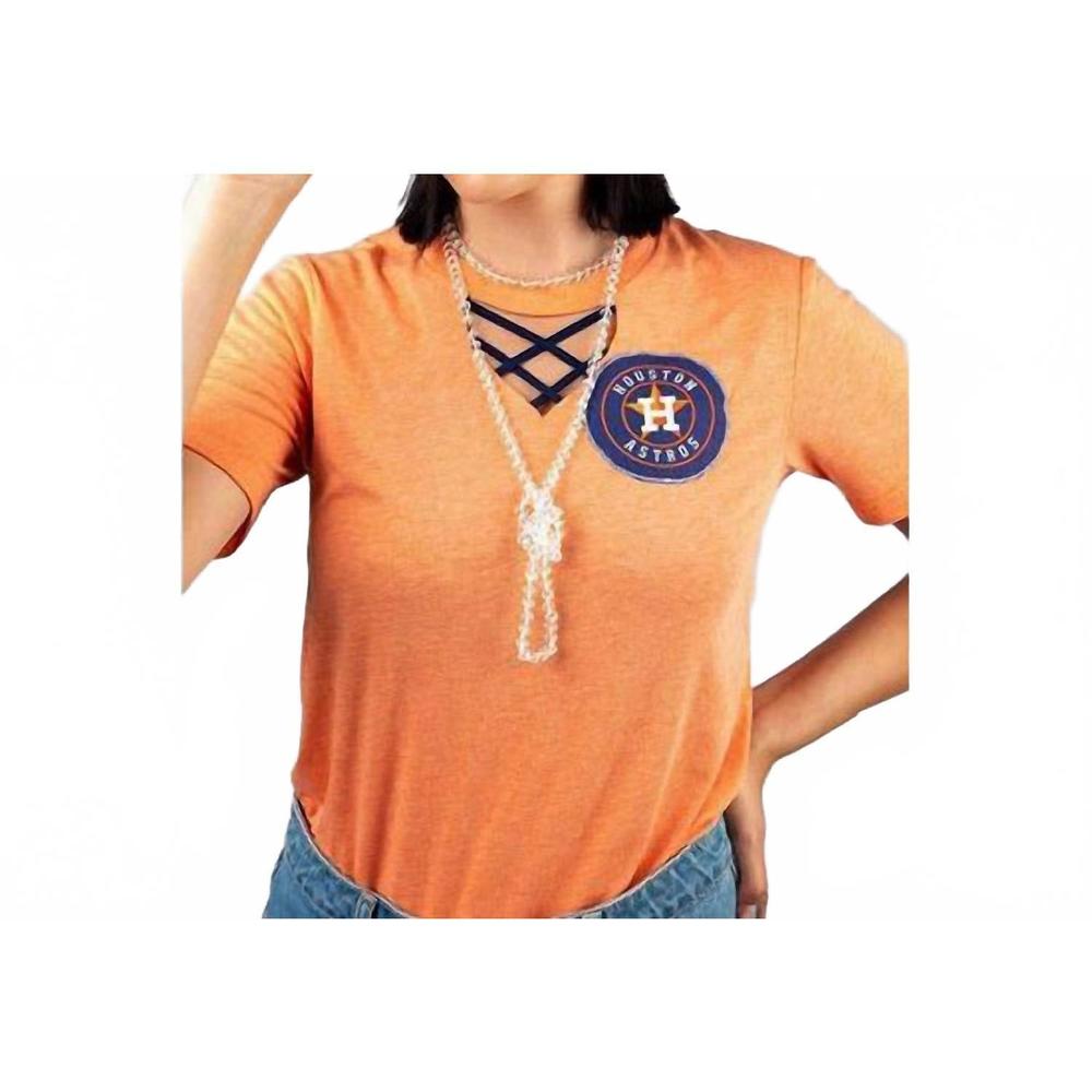 NEW SWEET TEXAS TREASURES women's astros game day bella canvas top in orange